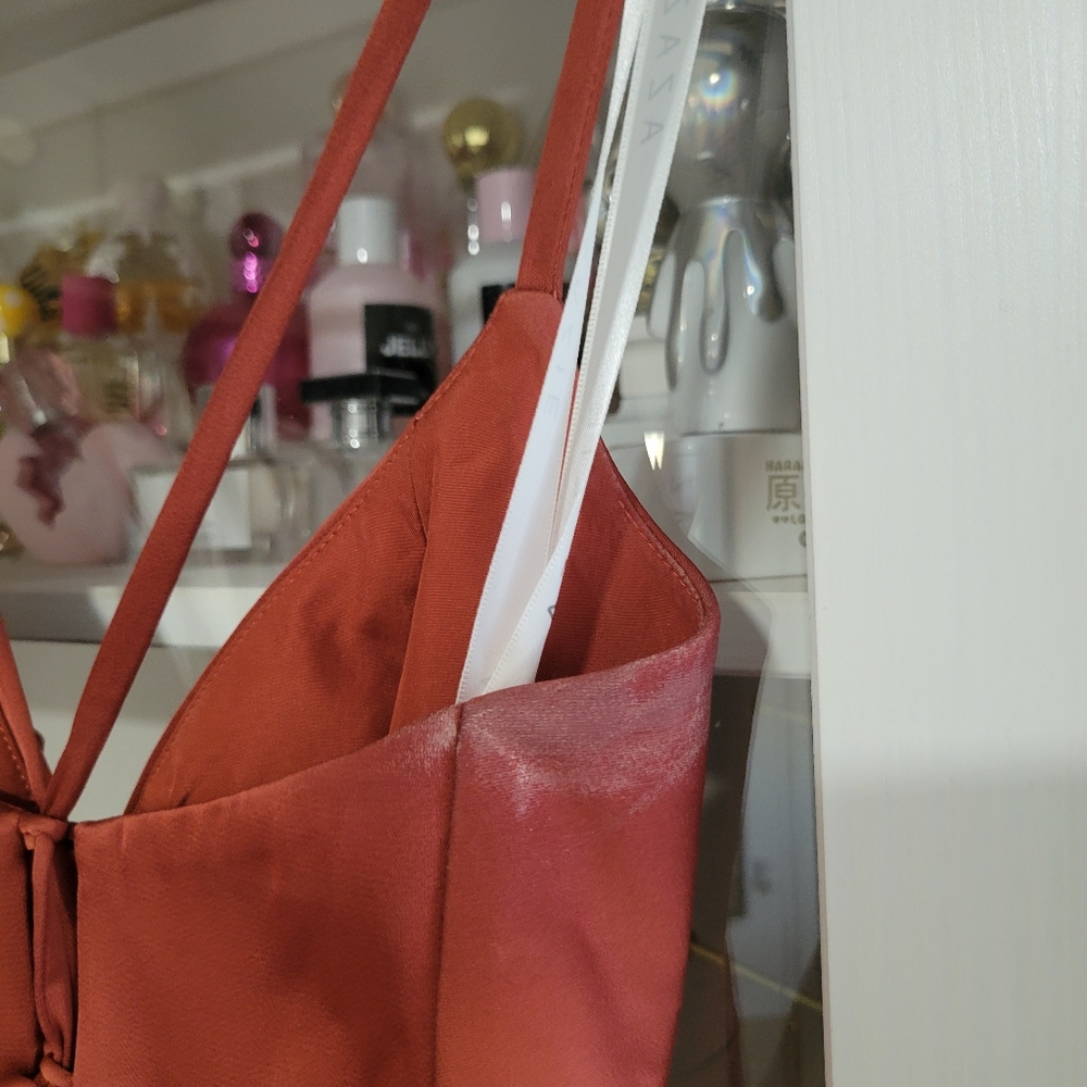 Azazie Raya Dress In Terracotta - Picture 8 of 11